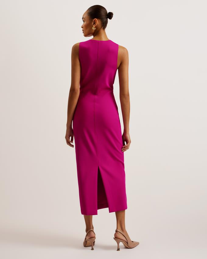 Peignoir Ted Baker Sleeveless Scuba Bodycon Midi Violette Femme | NGA-26087001